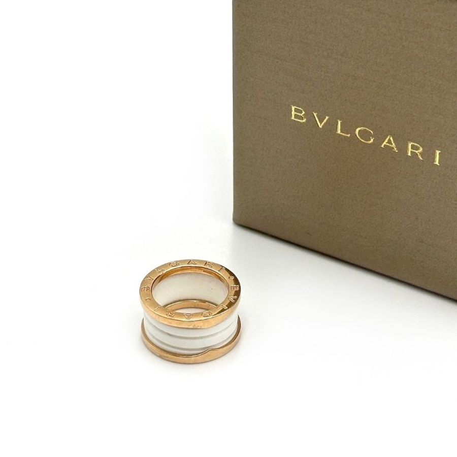 勞碌BVLGARI B.ZERO1系列18K玫瑰金四環戒指-2