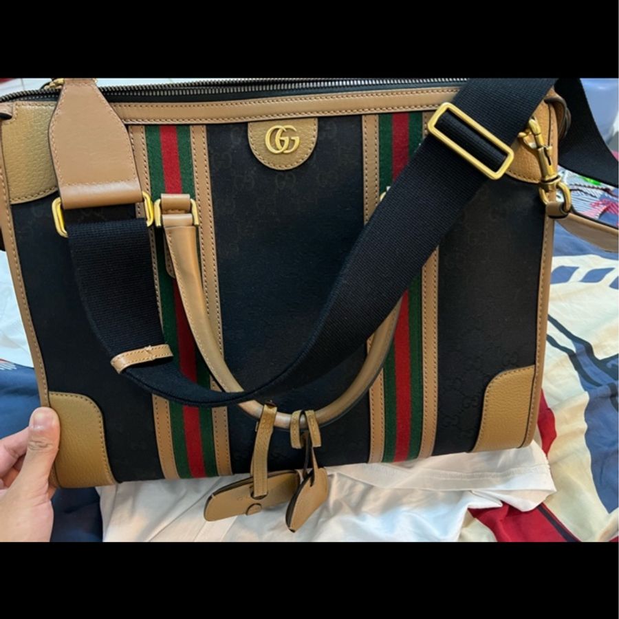 Gucci 托特肩背手提包 95成新 台灣專櫃購入半價出售-2