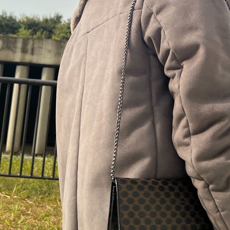 | RARE TO GO 中古 | 黑色凱旋門老花長銀包 側背包 包括非品牌肩帶 | VINTAGE-11