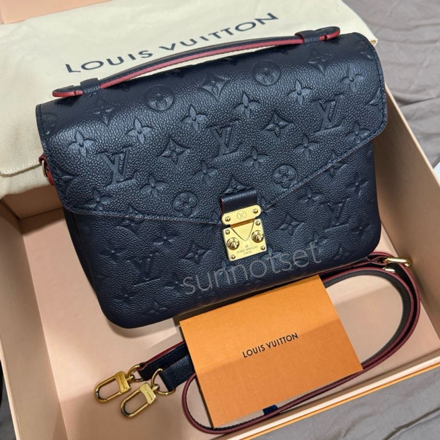 LV 路易威登 Louis Vuitton METIS郵差包 海軍藍 95新 可議價-5