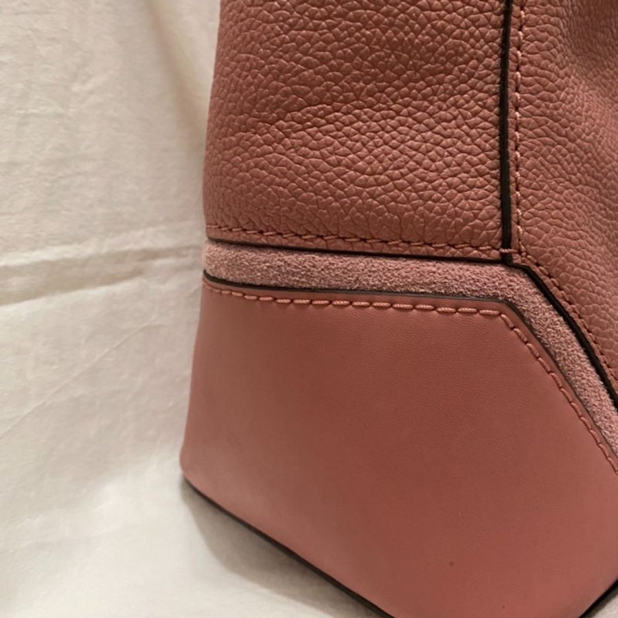 MICHAEL KORS 金字Logo全皮革束口水桶包-5