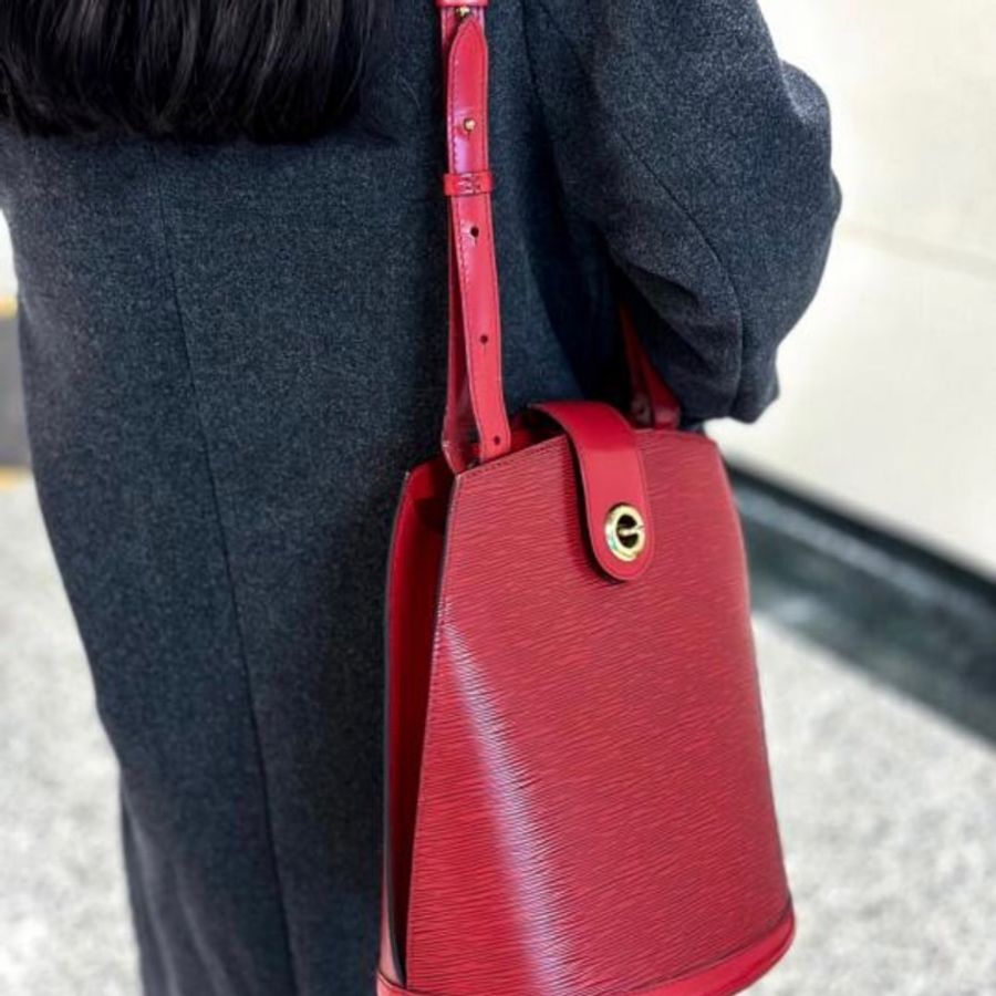 瑞奇二手精品 Louis Vuitton epi 紅色 水桶包 美美的-1