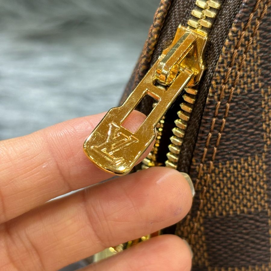 LV N41221 咖啡 棋盤 咖格 金釦 alma bb 貝殼包 手提包 斜背包-25
