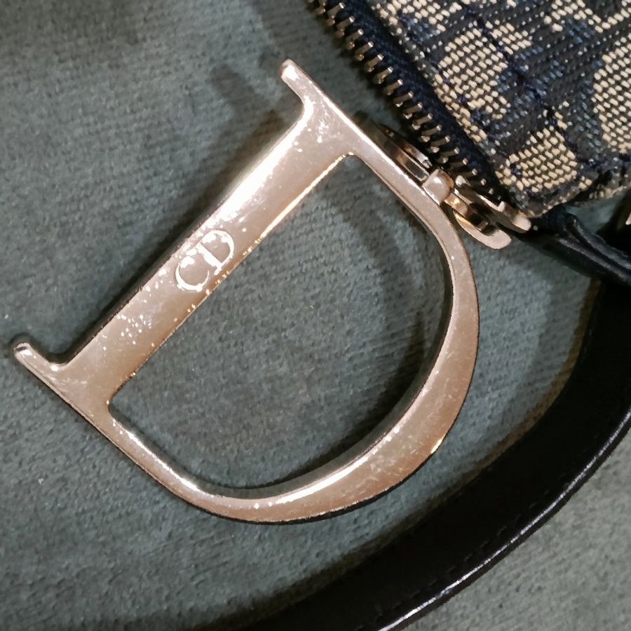 Dior vintage 老花大D扣腋下包-21