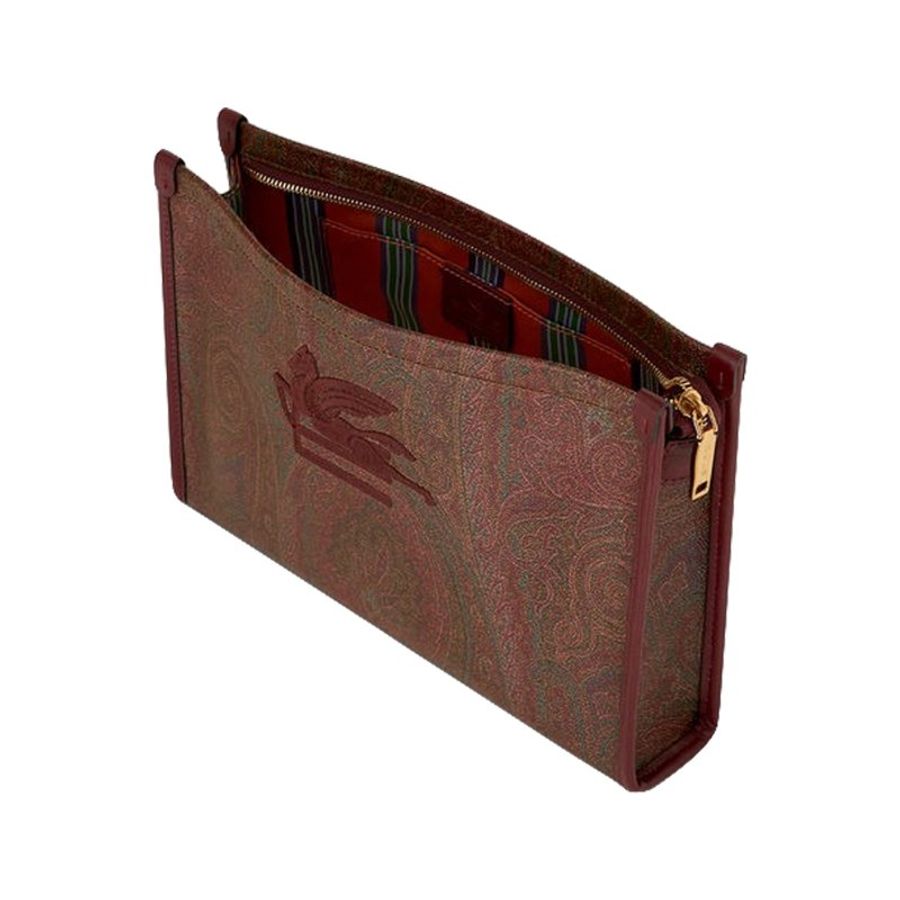 Etro Large Paisley Pouch Bag for Women in Red (1H7837567-0600)-3