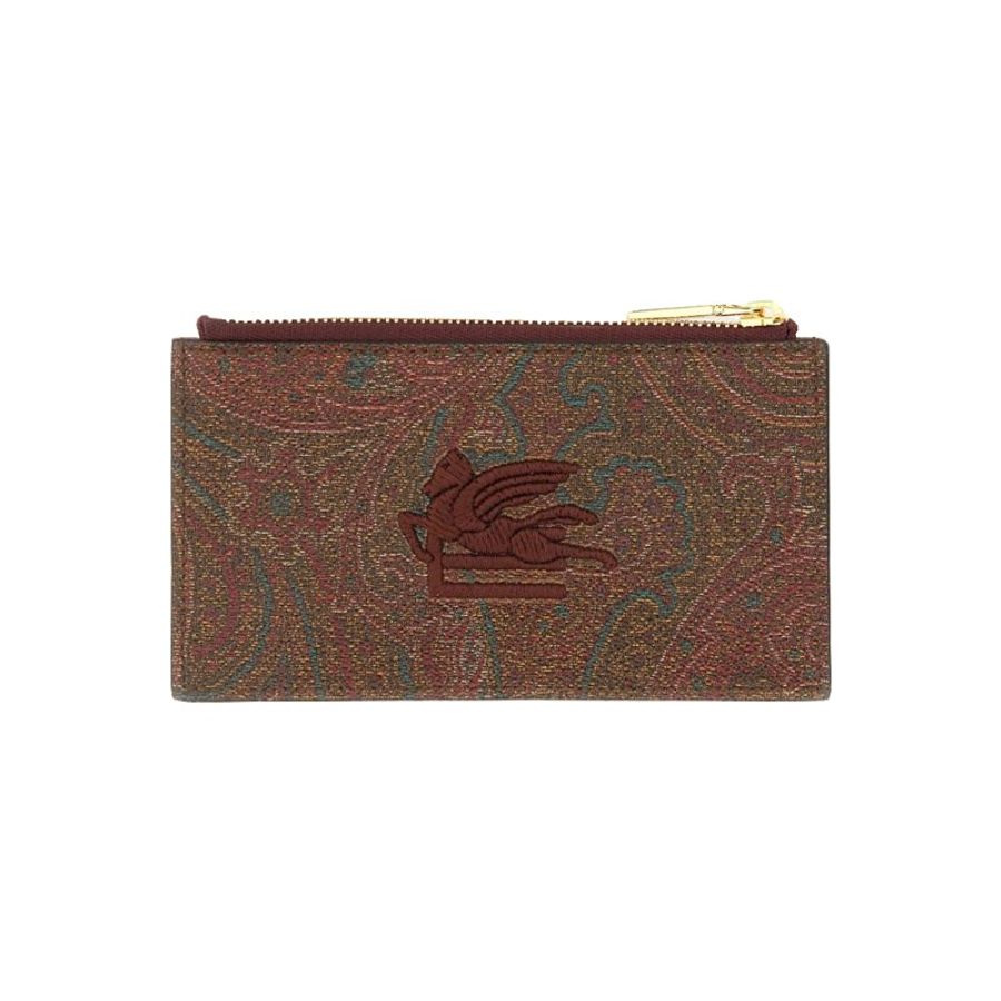 Etro Paisley Card Holder for Women in Red (1I4517567-0600)-0