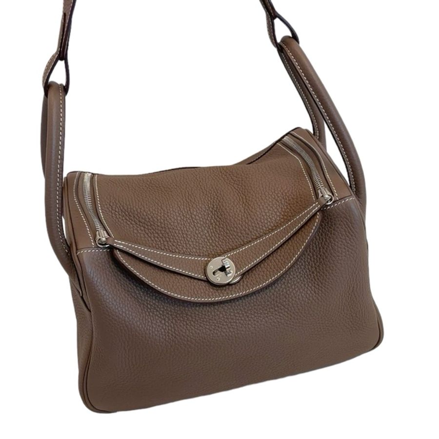 Hermes Lindy 30 大象灰銀扣-4