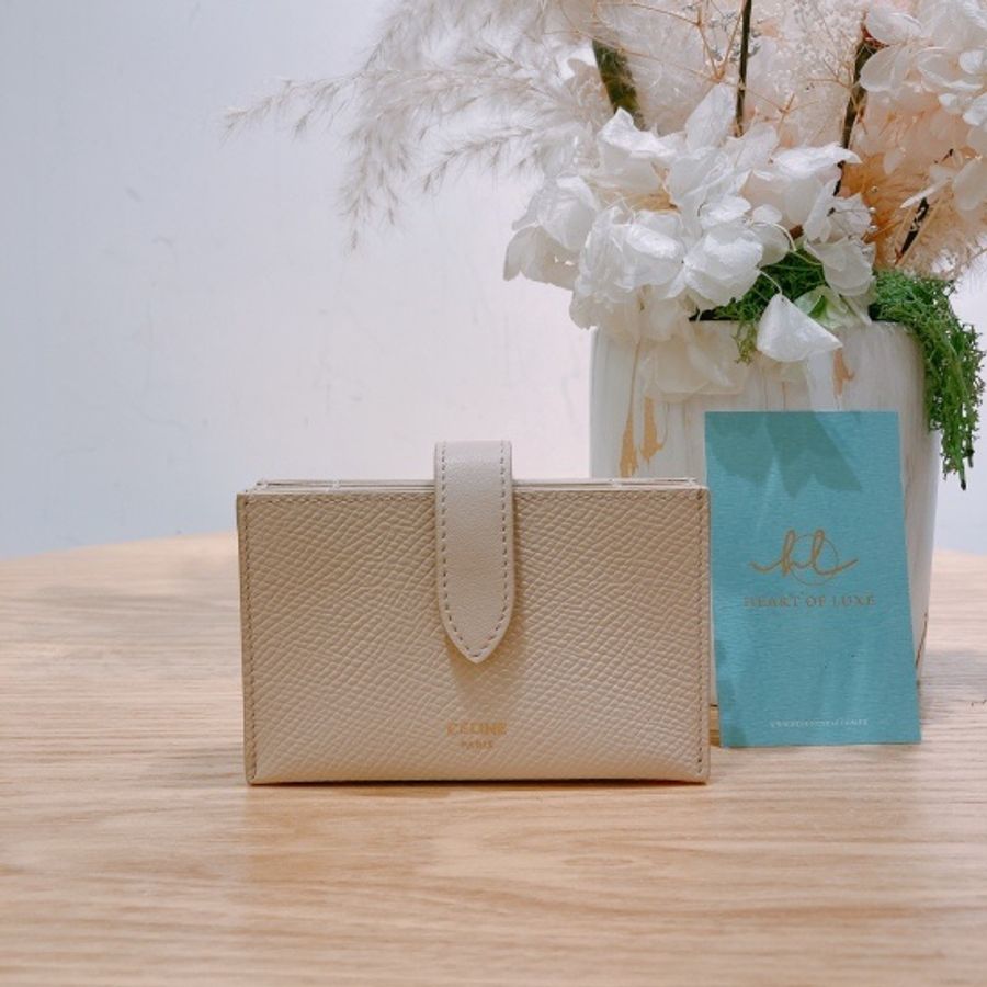 Celine 思琳多分隔層卡片套Accordeon Card Holder In Grained Calfskin-0