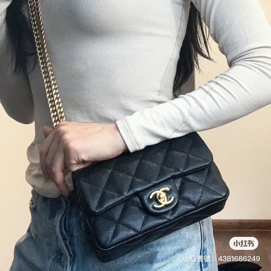 CHANEL 愛心調節釦金鏈方胖 19cm-2