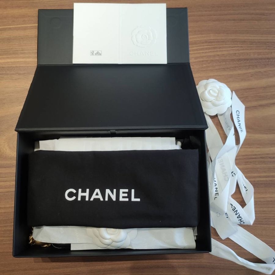 CHANEL 愛心調節釦金鏈方胖 19cm-7