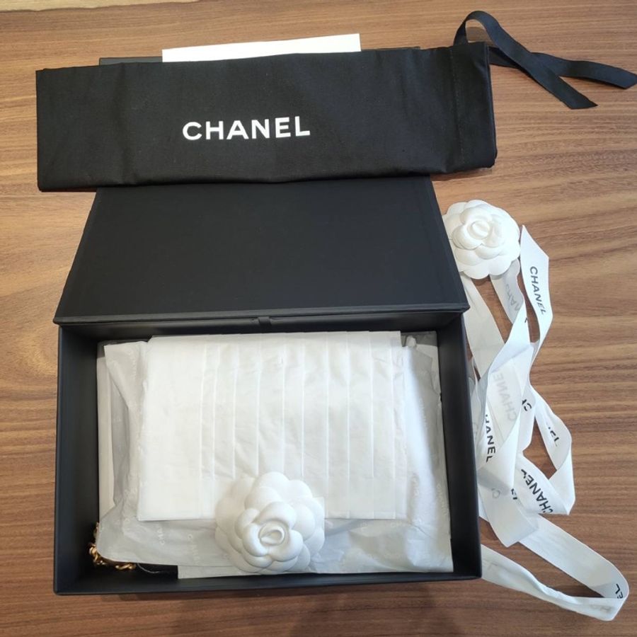 CHANEL 愛心調節釦金鏈方胖 19cm-8
