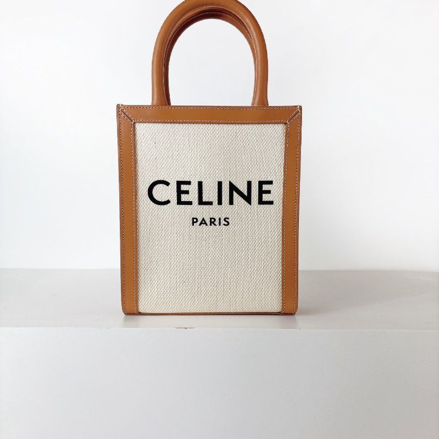 CELINE TRIOMPHE CABAS 全新 帆布拼色款-1