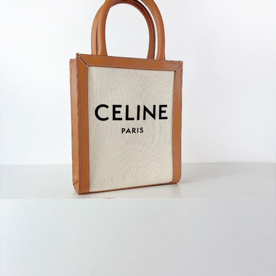 CELINE TRIOMPHE CABAS 全新 帆布拼色款-2