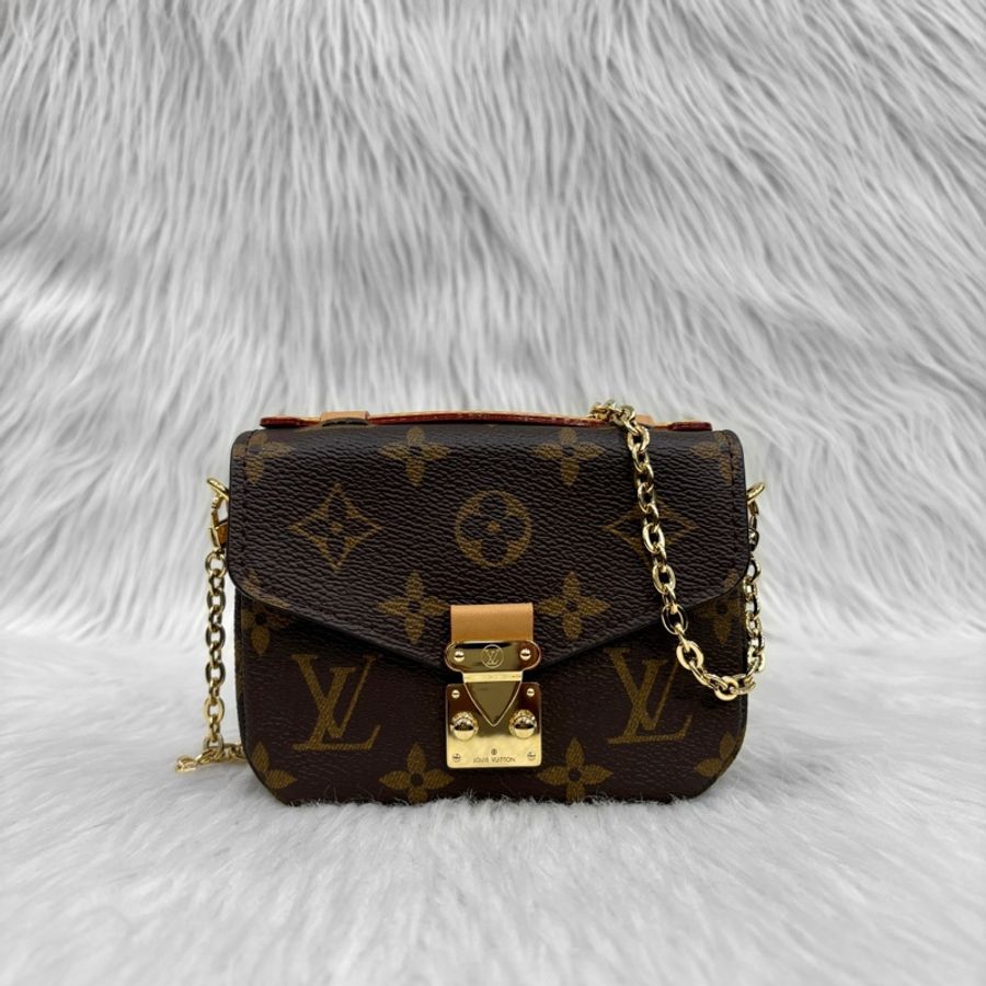 Louis Vuitton M81267原花超迷你郵差包Micro Metis 斜背鏈條包-0
