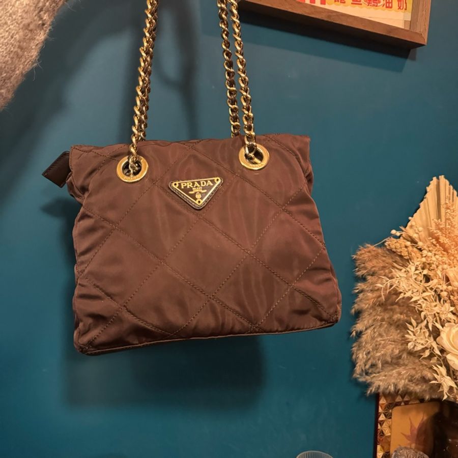 Prada Tesuto Nylon Bag 降落傘尼龍料鏈條兩用袋-0