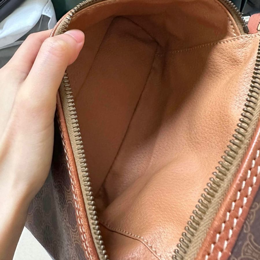 Celine 側背包 化妝包 斜背 老花 vintage-11