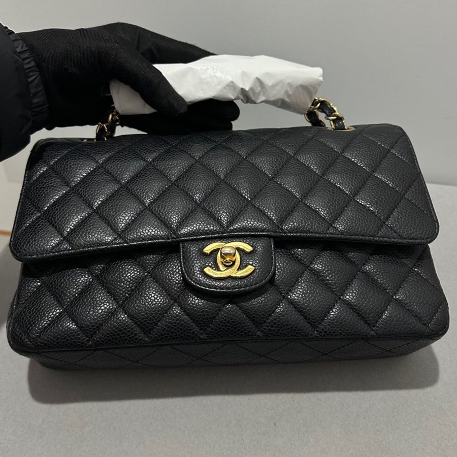 Chanel Caviar CF25金扣-0