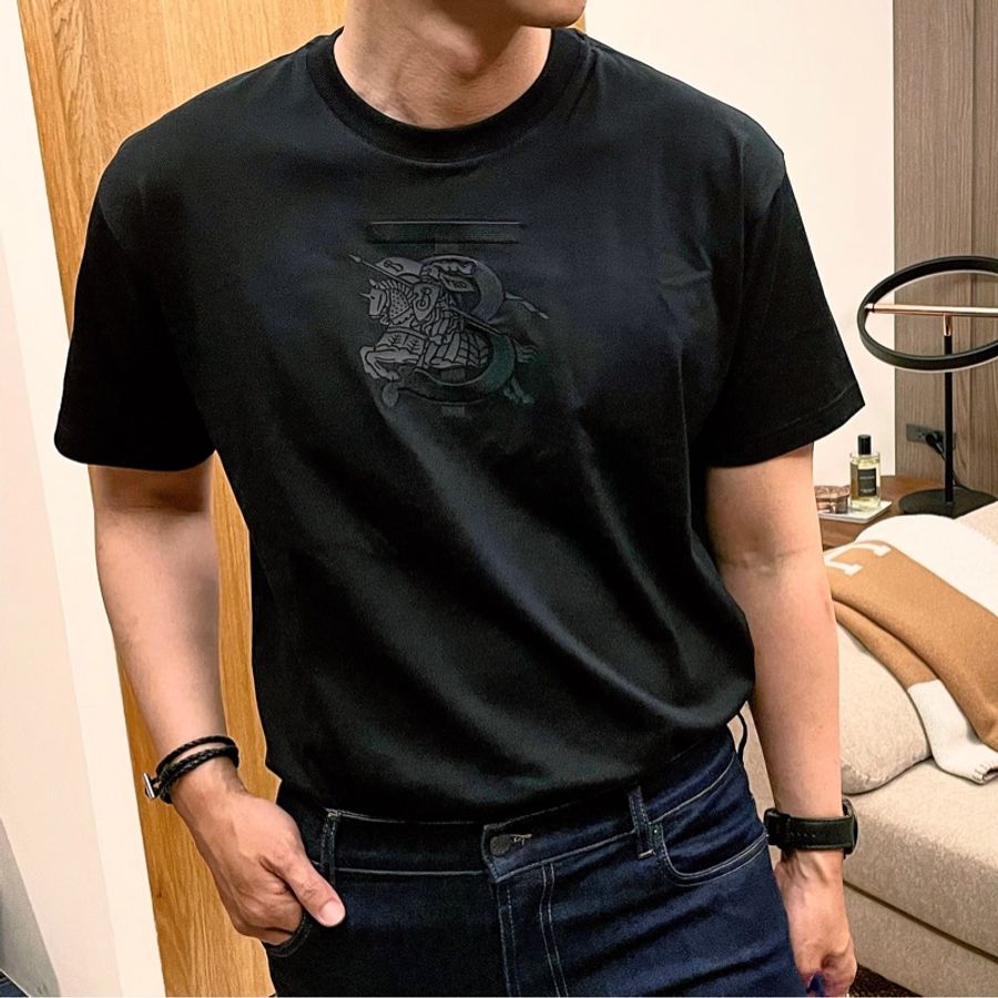 Burberry TB戰馬 logo T-shirt 黑色-0