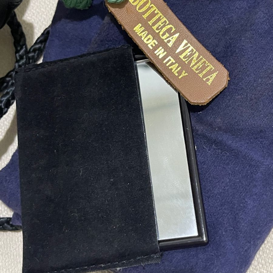 BV Bottega Veneta 緞面拼絨面小水桶福袋包🖤 vintage-12