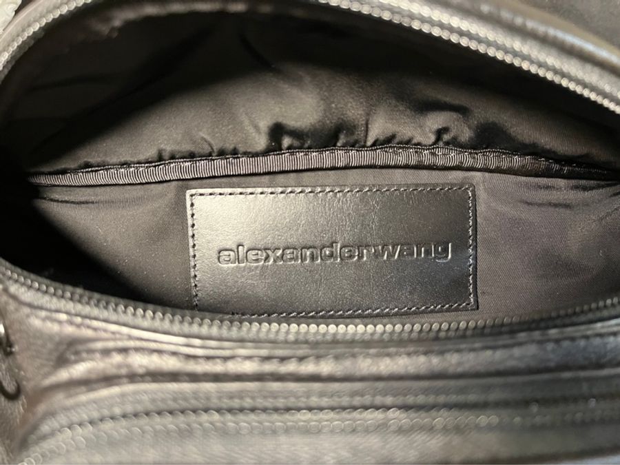 Alexander Wang 亞力山大王 小羊皮 鐵鏈腰包 胸包-3