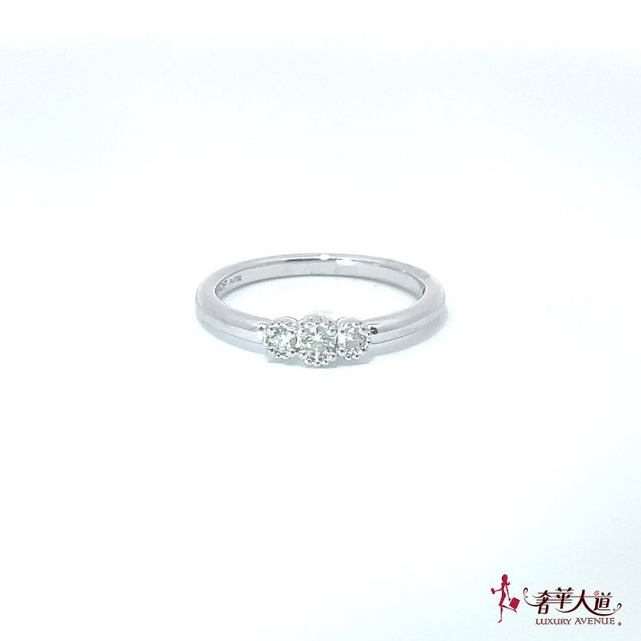 HEARTS ON FIRE 主鑽0.114CT 配鑽0.005CT*2 白K金鑽戒-0
