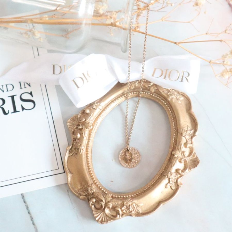 🛍️🎁 雙11🔥 11月新品上架 🔥💖新品上架 現貨 🔥💖 ✨Christian Christian Dior Necklacr Dior 金色閃石頸鏈 Dior 頸鏈-5