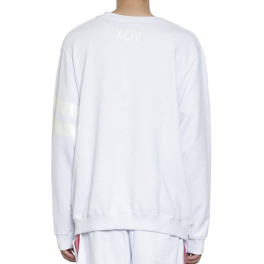 GCDS Logo Print Sweatshirt for Men in White (SS18M020043-WHITE-XS)-1