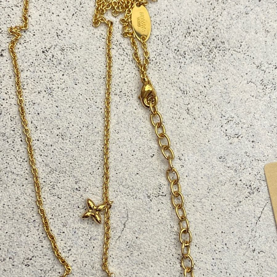 LV lconic 金色鑲鑽LV項鍊-11