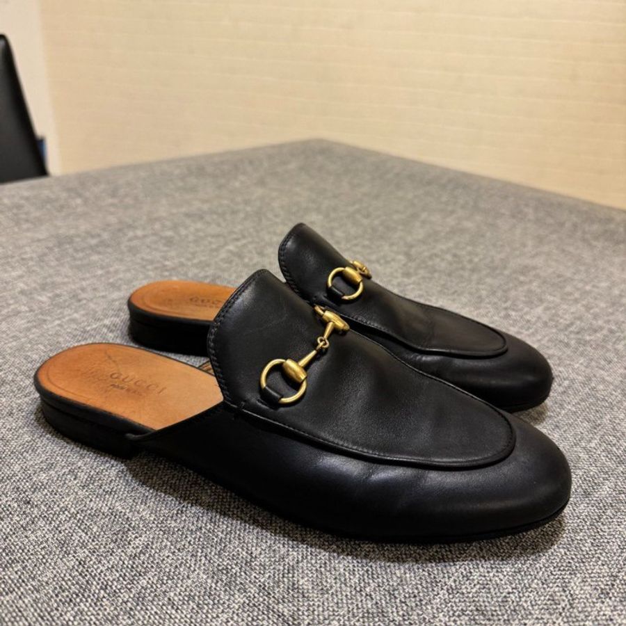 Gucci 經典款黑色樂福鞋 loafer-2