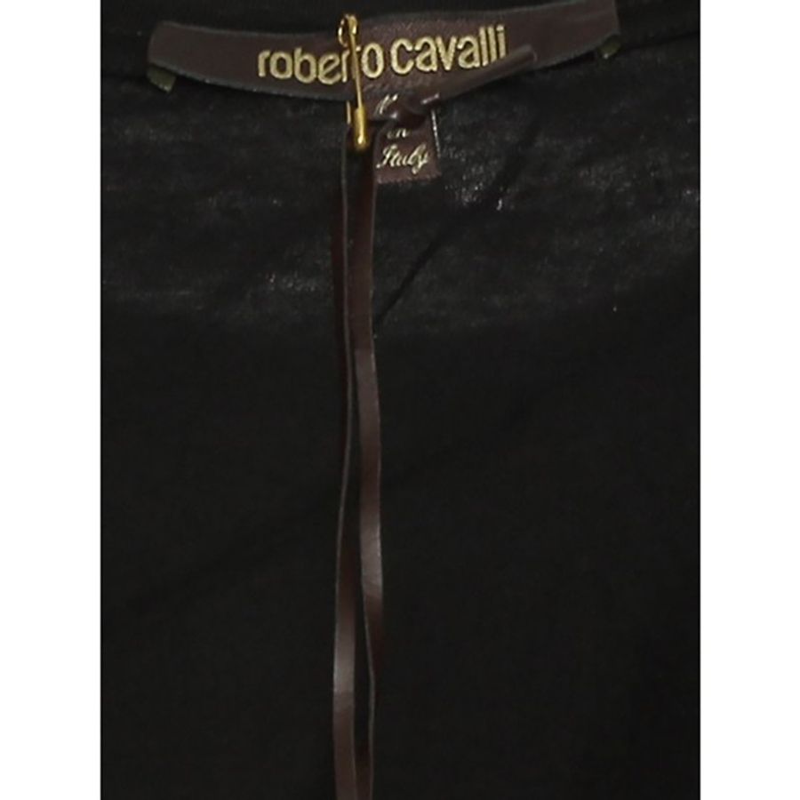 Roberto Cavalli Graphic Print T-Shirt for Men in Black (BM775Y-001-L)-4