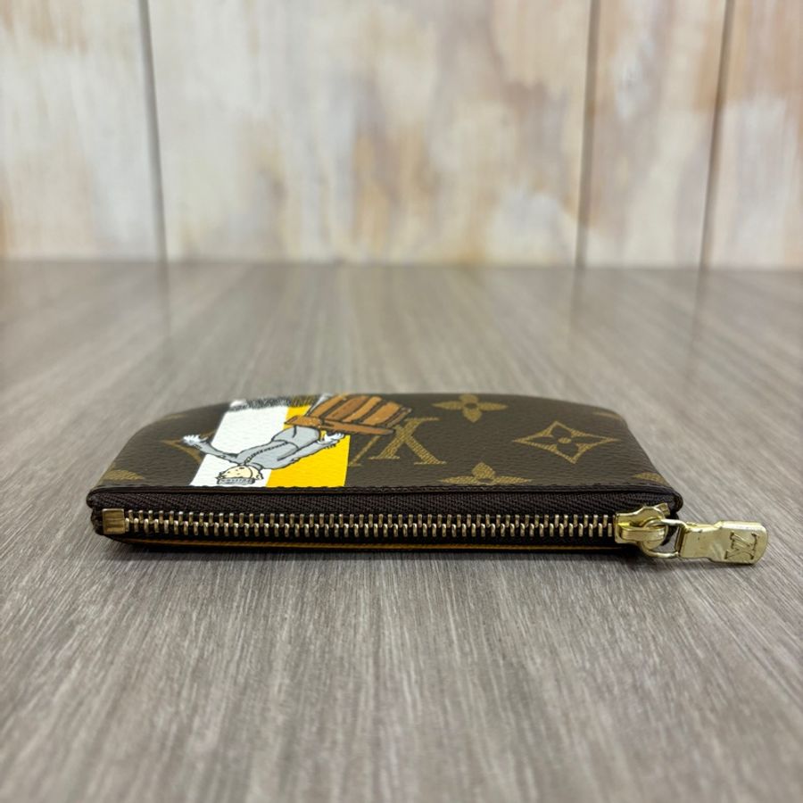 Louis Vuitton原花門童圖案鑰匙零錢包Groom Pochette Cle-5