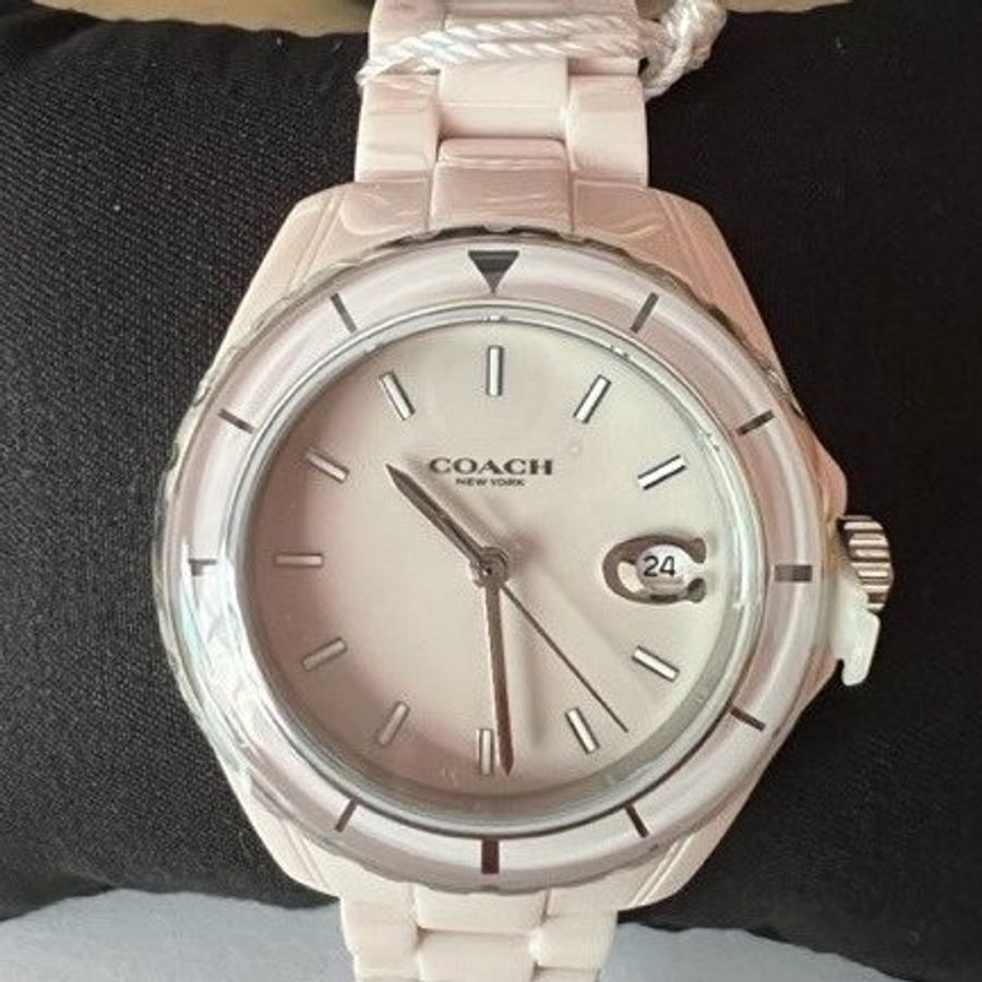 COACH 經典C字Logo陶瓷女錶-0