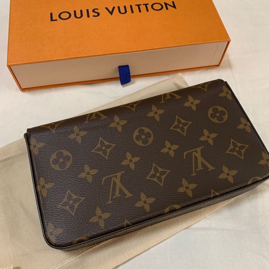 LV M81896 Felicie Pochette系列Monogram帆布WOC鍊帶手拿/斜背包-3