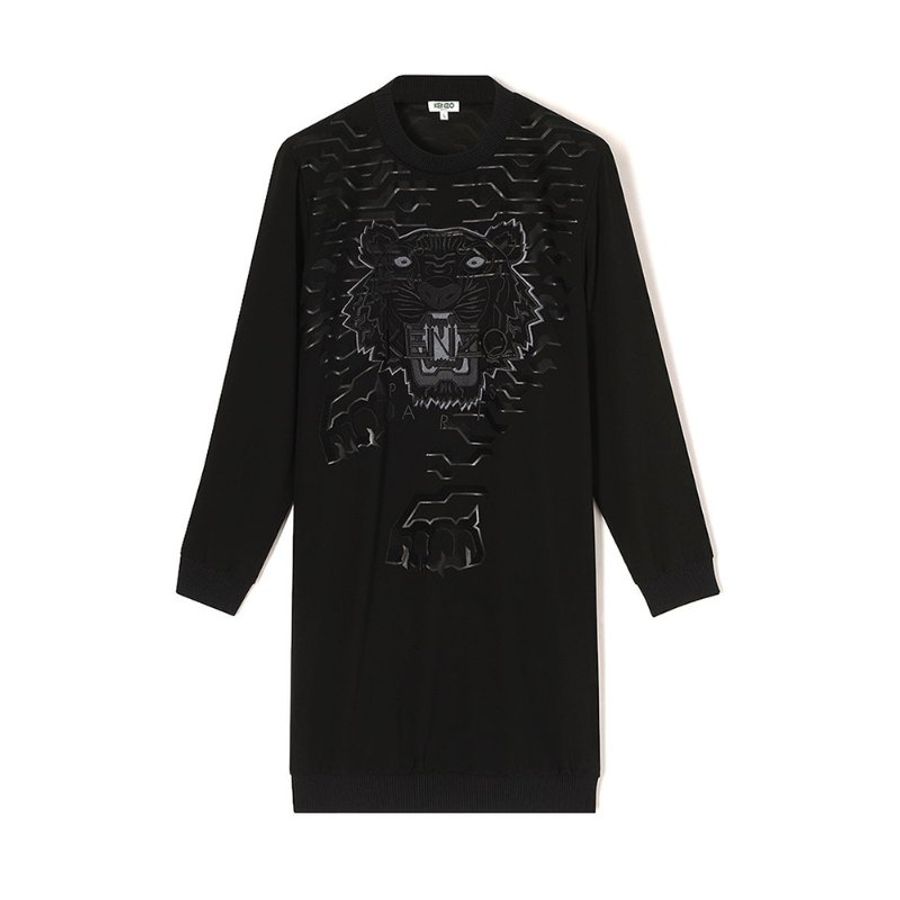 Kenzo Geo Tiger Sweatshirt for Women in Black (2RO199-5AC-K02-99-M)-0