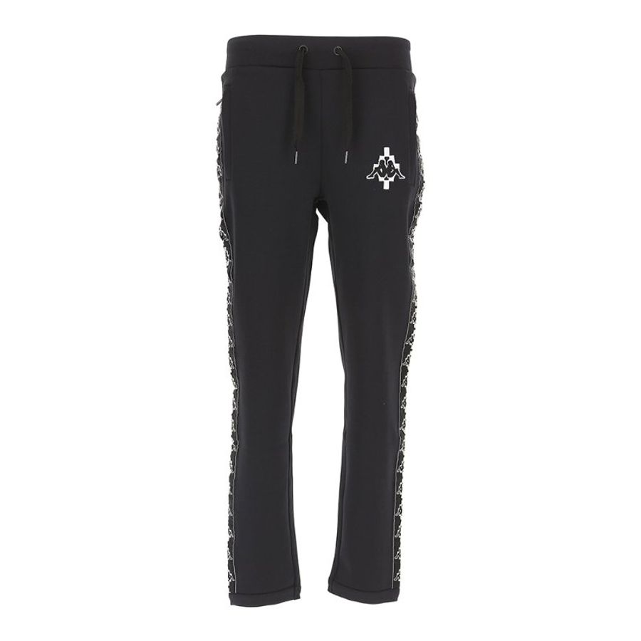 Marcelo Burlon Logo Patch Drawstring Waist Kappa Track Pants for Women in Black (CWCA035E17604221-1001-XS)-0