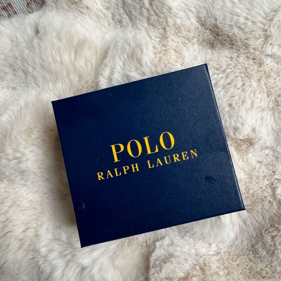 9成新現貨附盒 Polo Bear by Ralph Lauren 小熊紅色短夾皮夾錢包-3