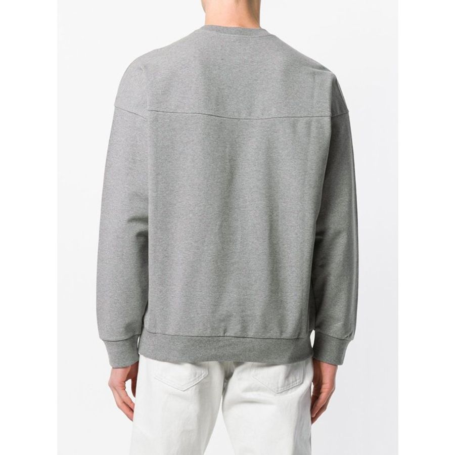 Moschino Logo Print Sweatshirt for Men in Grey (650601-E1851-B933-L)-1