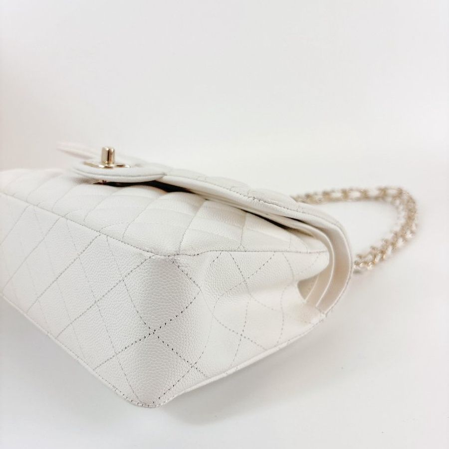 Chanel cf23 荔枝牛 奶白色 晶片款-7