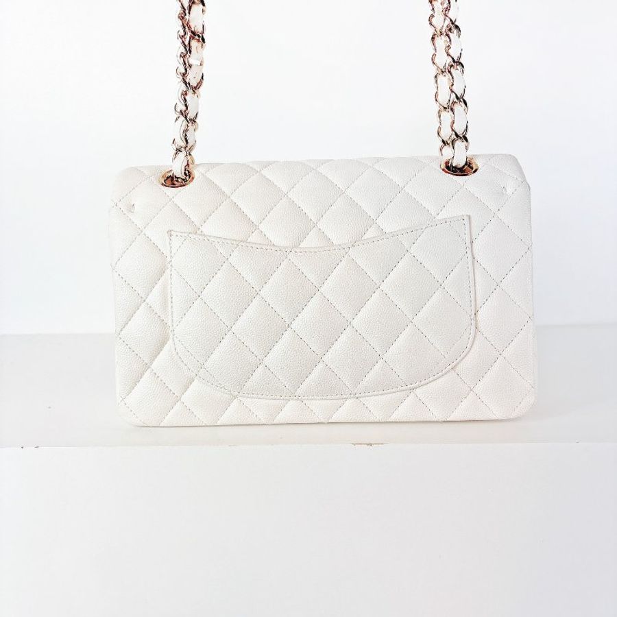 Chanel cf23 荔枝牛 奶白色 晶片款-10