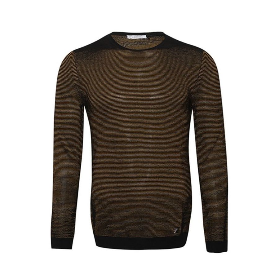 Versace Medusa Pullover Sweater for Men in Black/Yellow (V700696-VK00207-V2037-XS)-0
