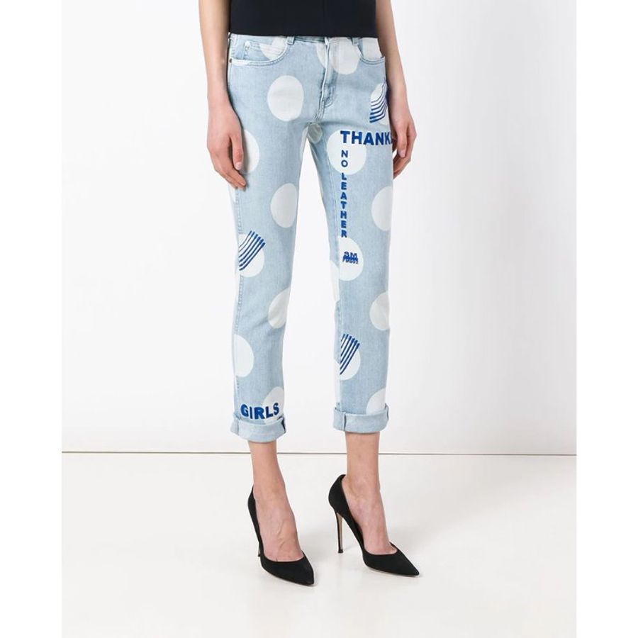 Stella Mccartney Polka Dot Jeans for Women in Light Blue (372773-SIH41-4032-28)-3