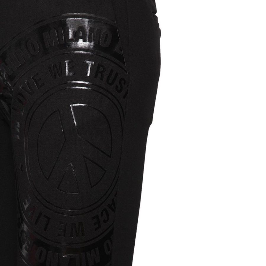 Love Moschino Logo Printed Pants for Men in Black (109601-E1772-C74-XXL)-3