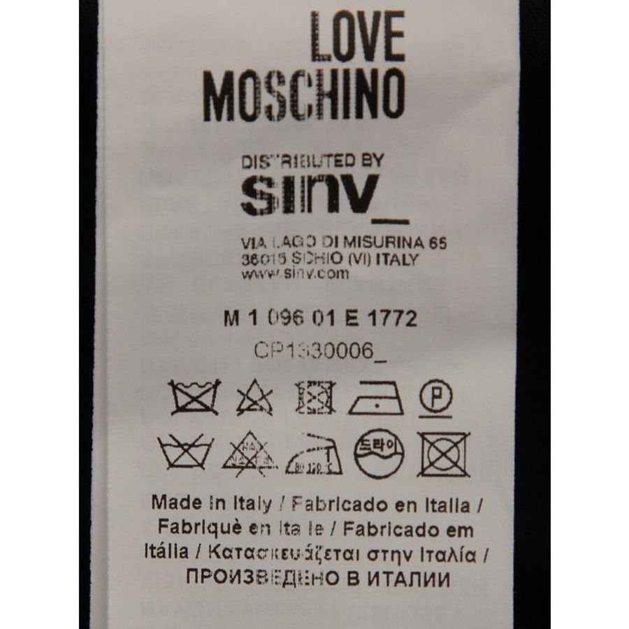 Love Moschino Logo Printed Pants for Men in Black (109601-E1772-C74-XXL)-4