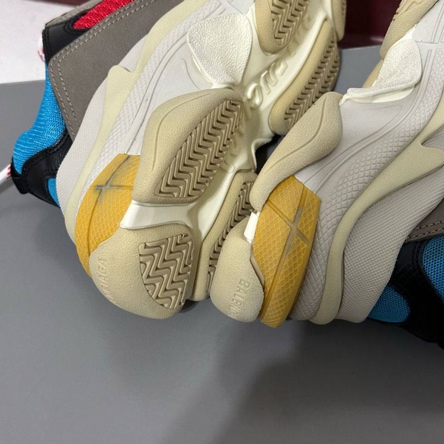 ✨全新現貨 巴黎世家老爹鞋Balenciaga triple s 藍紅配色-7