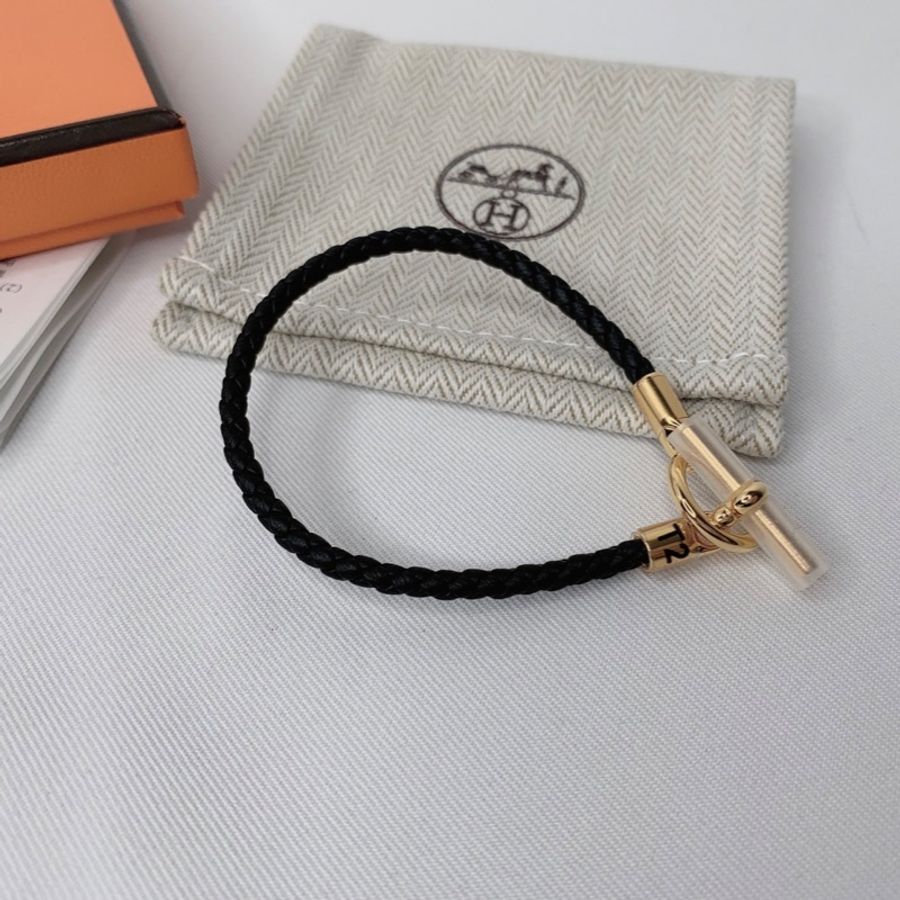 HERMES 全新Glenan編織手環-5