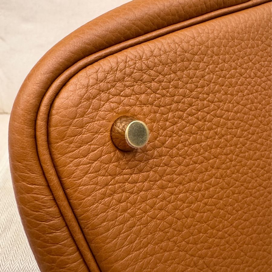 Hermes 愛馬仕 Picotin 22 金棕金釦B刻全新 TC皮-3
