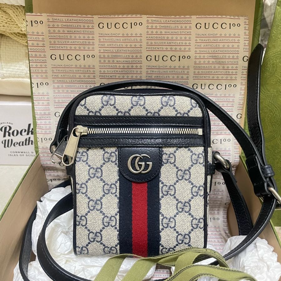 Gucci Ophidia Logo斜背包-5