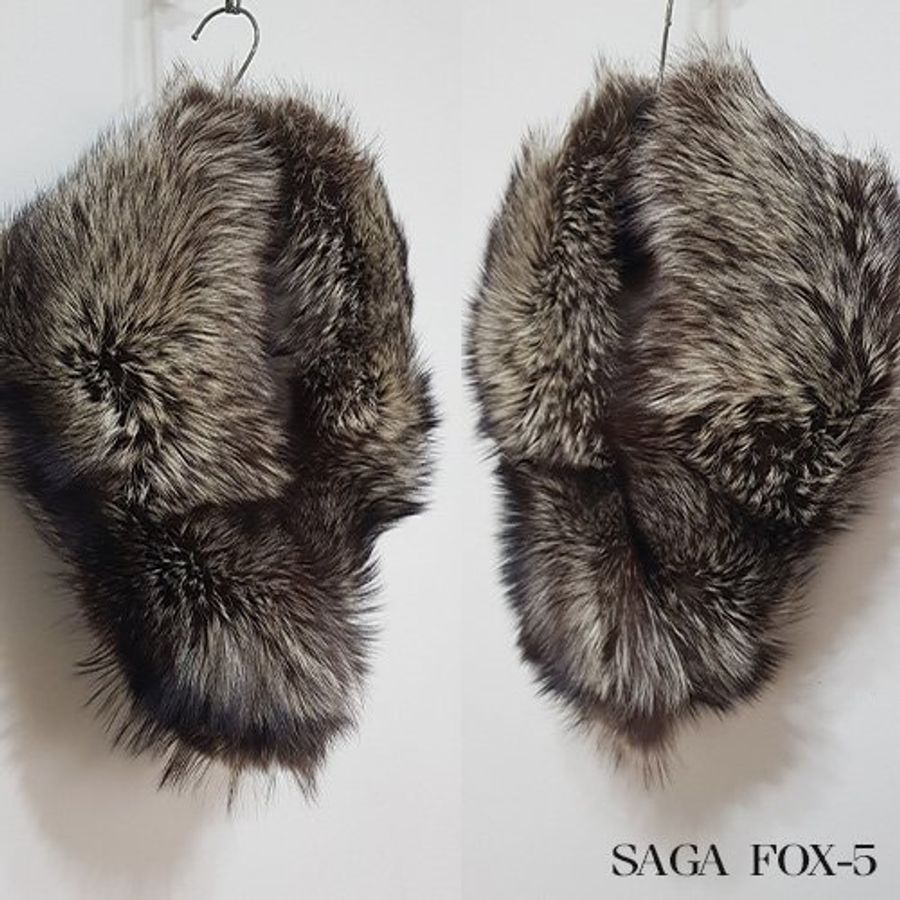 【SAGA FOX】真品狐狸毛*日式和服披肩*狐狸毛圍巾*毛皮披肩*皮草(fox5)-1