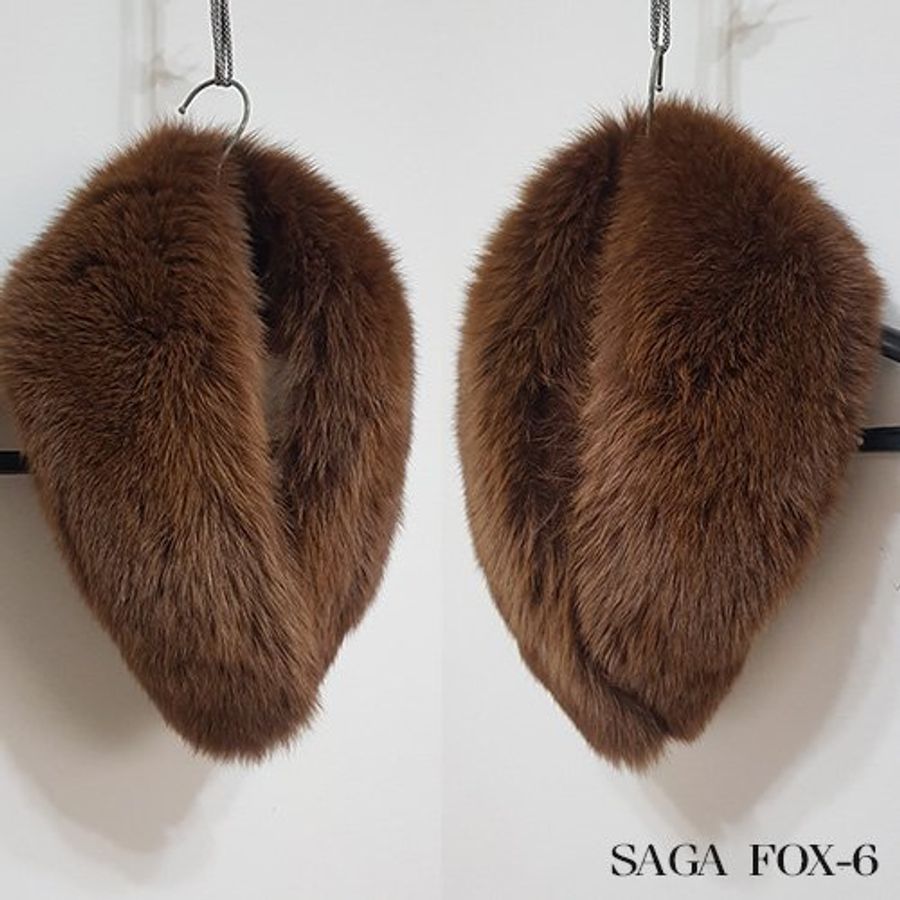 【SAGA FOX】真品狐狸毛*日式和服披肩*狐狸毛圍巾*毛皮披肩*皮草(fox6)-1