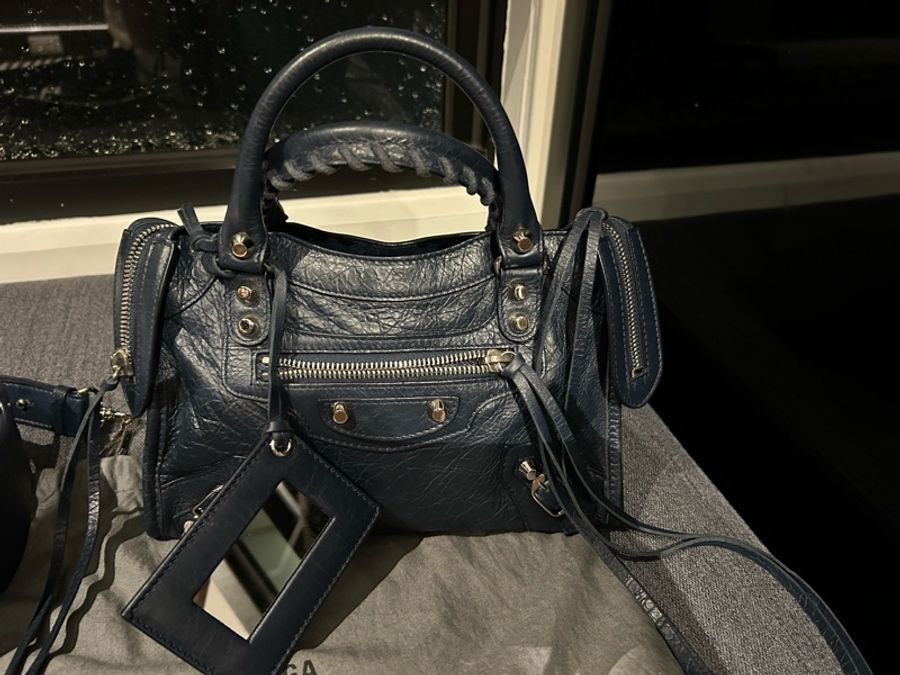 balenciaga mini city(深藍)-1